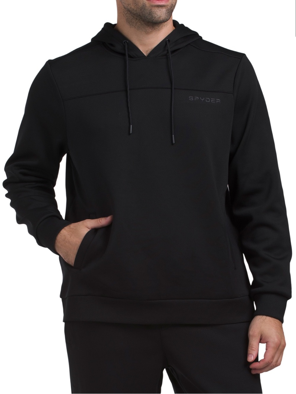 Spyder Men’s Black Hooded Pullover Sweatshirt